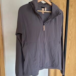 Indyeva Lightweight Purple Hooded Zipper Jacket Medium Like New